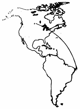 Траектория процессии Кириллид, 1913 год